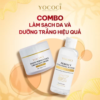 Bộ 2 sản phẩm dưỡng trắng Yococi (Kem Face 20g + Tẩy Trang 100g)