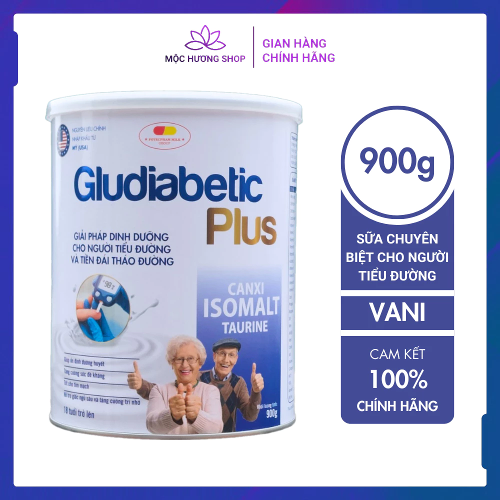 Sữa Tiểu Đường Gludiabetic Plus Chính Hãng 900g Giải Pháp Dinh Dưỡng Cho Người Tiểu Đường