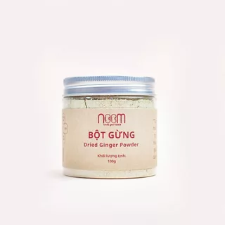 Bột gừng Noom hũ 100g - gia vị thơm ấm, tán hàn, trợ tiêu, giải cảm