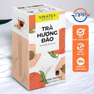 Trà Túi Lọc Hương Đào Vinatea 1 hộp 25 Gói 2g