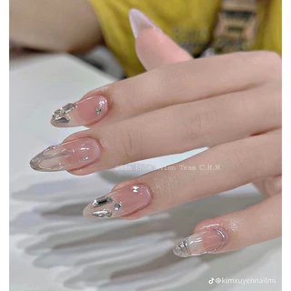 Nhiều Mẫu [HÀNG THIẾT KẾ] Móng Tay Giả Đính Đá HOTTREND Nailbox Đi Tiệc 2024 nail giả thiết kế