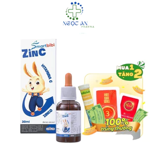Kẽm chelate hữu cơ Smartbibi ZinC hỗ trợ bé ăn ngon, giảm ốm vặt, tăng khả năng tập trung trí nhớ 30ml