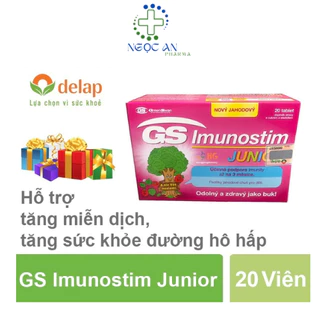 GS Imunostim Junior Tăng đề kháng Tăng cường sức khỏe đường hô hấp Hộp 20 Viên