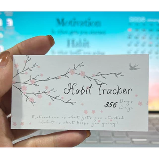 [Quà tặng] Sổ theo dõi thói quen - habit tracker - 52 tuần với 3 thói quen mỗi tuần