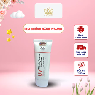 Kem Chống Nắng Vitamin Nâng Tông - Trắng Da - Chống Lão Hóa J Queen Vitamin Tone-up UV Sun Cream SPF50+ PA+++ 50ml