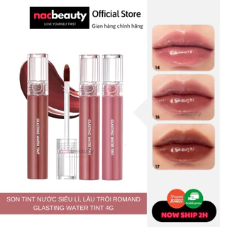 Son Tint Nước Siêu Lì, Lâu Trôi Romand Glasting Water Tint 4g