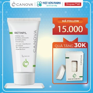 Kem Giảm Mụn CANOVA Retinpil Hỗ Trợ Kiểm Soát Bã Nhờn Giúp Trẻ Hóa Làn Da Tuýp 50ml