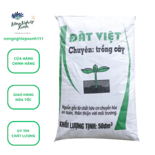 Đất Tribat, Đất Việt Tribat trồng cây bao 50dm3 khoảng 30kg nguồn gốc từ chất chuyển hóa an toàn