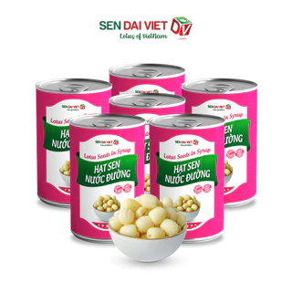 [6 Lon] Sản Phẩm Mới- Hạt sen nước đường- Bao Bì Mới, Ngon Hơn, Giá Rẻ Hơn- Sen Đại Việt- 460g