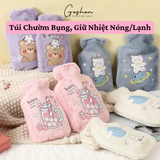 Túi Chườm Bụng, Túi Giữ Nhiệt Nóng Lạnh 500ml Dễ Thương Dày Dặn