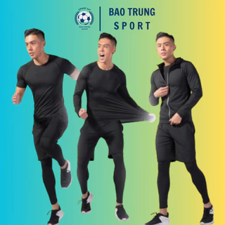 Áo Giữ Nhiệt Tay Dài Thể Thao Nam Tập Gym Cao Cấp PRO COMBAT Bóng Đá Bóng Rổ Chơi Thể Thao