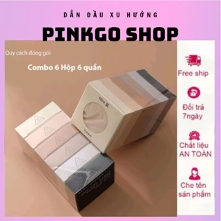 Hộp 6 Quần Lót Nữ Su Lụa Thạch Băng Kháng Khuẩn Tàng Hình Siêu Hot - Pinkgo Shop