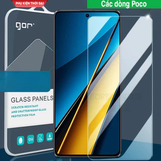 Cường lực Gor Poco X3 NFC / X3 Pro M4 Pro / X4 Pro / F4 GT / X4 GT / F3 / F4 / X5 / X5 Pro / X6 Pro trong suốt trơn mượt