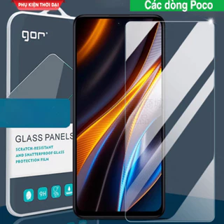 Cường lực Gor Poco X4 Pro 5G / X5 / X5 Pro / X6 Pro / Poco F5 / Poco F5 Pro / X4 GT trong suốt trơn mượt