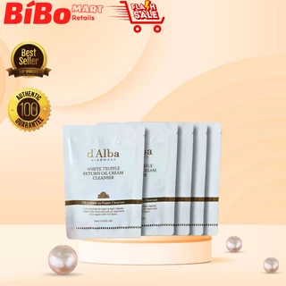 Sample Dầu rửa mặt tạo bọt thuần chay D' Alba Return Oil Cream Cleanser (3ml)