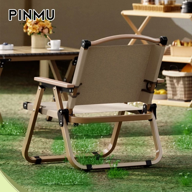 Ghế gấp Dã Ngoại PINMU Thích hợp cho cắm trại, du lịch, câu cá, Ghế gấp có Tựa Lưng