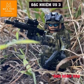 Đồ chơi lắp ráp swat army, mô hình lắp ghép quân sự - Lính US 3