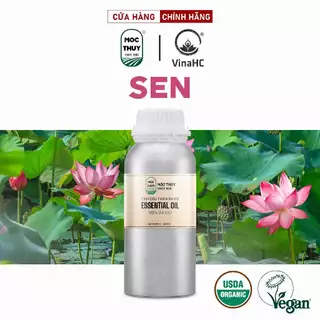 Tinh dầu Sen nguyên chất hữu cơ MỘC THỦY khử mùi làm thơm phòng thư giãn 500ml,1000ml - Đạt chuẩn chất lượng