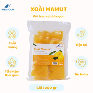 XOÀI MAMUT ĐÔNG LẠNH (Gói 1000g/ 10 cốt), xoài đông lạnh cao cấp chia túi nhỏ - Ship hỏa tốc Hà Nội