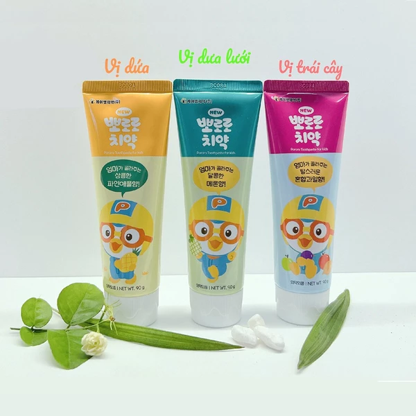 Kem Đánh Răng Pororo Cho Bé 90g- Nội Địa Hàn Quốc