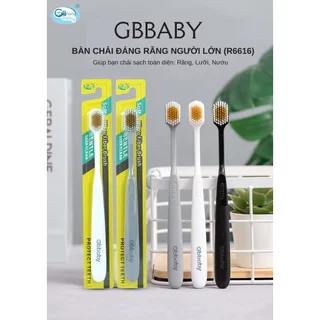 Bàn Chải Đánh Răng Gbbaby Người Lớn Công Nghệ Lông Chỉ Tơ Nha Khoa Siêu Mềm Mảnh (R6616)