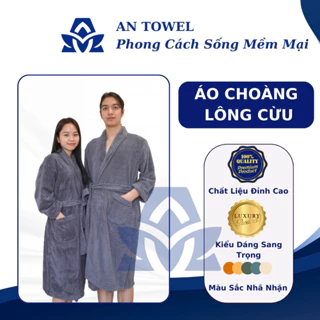 Áo Choàng Ngủ, Tắm Lông Cừu Cao Cấp Nam Phương  Mềm Mại, Sang Trọng, Thấm Hút Nước, Dùng Cho Khách Sạn, Gia Đình