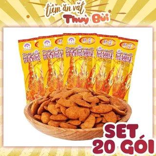 Bịch 20 Gói Cánh Gà Chiên Giòn Hàng Tàu Mới, snack Cánh Gà, đồ ăn vặt, ăn vặt tuổi thơ cổng trường