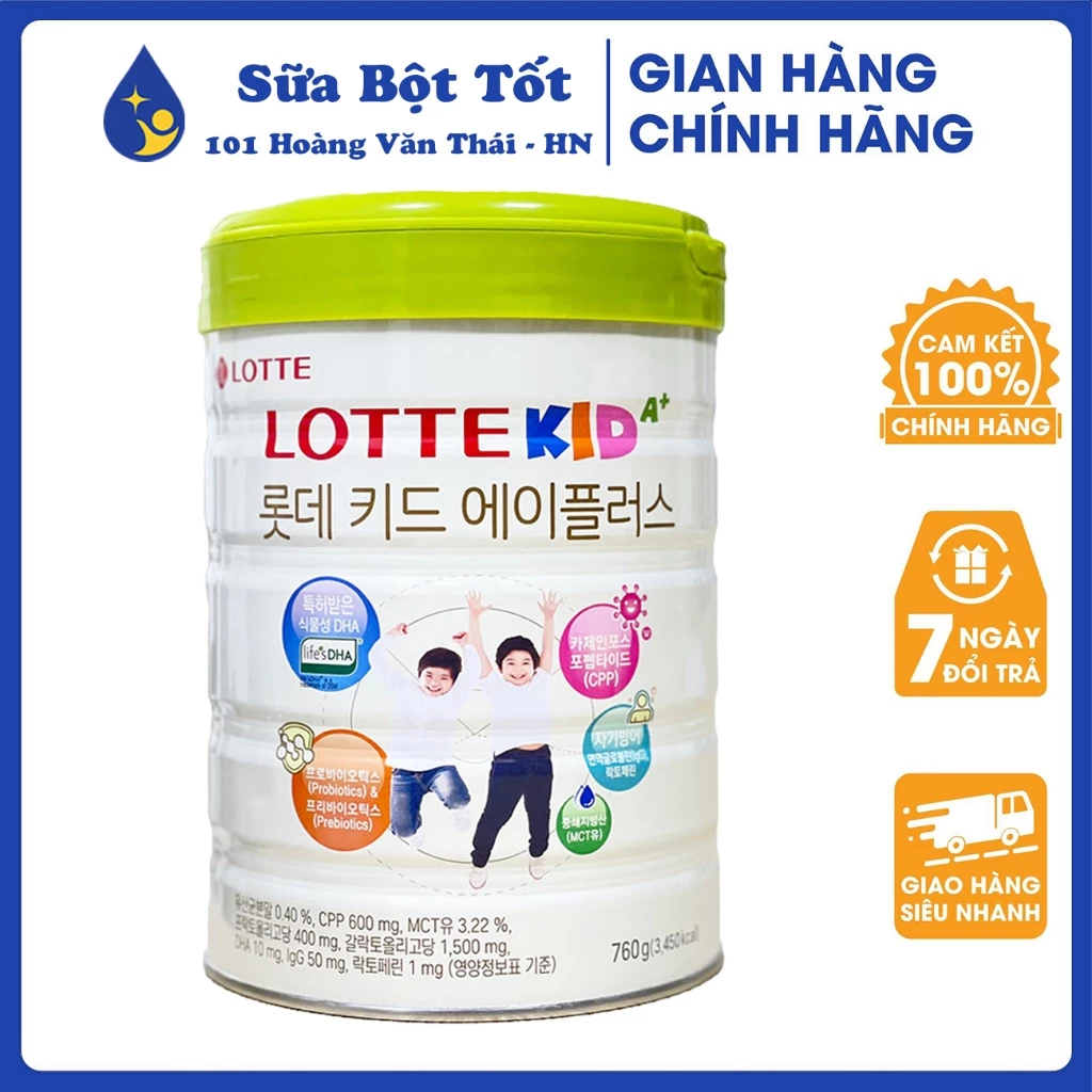 Sữa LOTTEKID A+ Hàn Quốc 760g