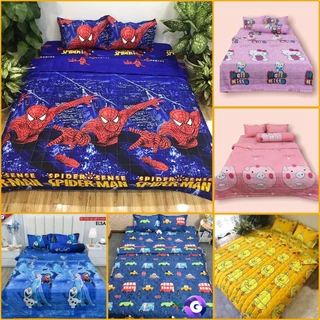 Chăn Thu Hè Cotton Poly Hoạt Tiết Hoạt Hình Siêu Dễ Thương Kích Thước 1m8x2m