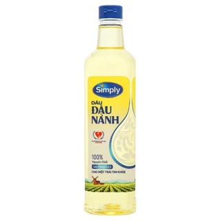 Dầu đậu nành simply chai 1lit