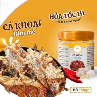 Khô Cá Khoai Rim Mè Vị Biển Miền Trung, Đồ Ăn Vặt Ngon Rẻ Hủ PET 130GR Thực Phẩm Ăn Liền