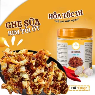 Ghẹ Sữa Rim Tỏi Ớt Vị Biển Miền Trung, Đồ Ăn Vặt Ngon Rẻ Hủ PET 130GR Thực Phẩm Ăn Liền