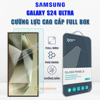 Kính cường lực Samsung Galaxy S24 Ultra full màn hình chính hãng Gor phủ nano - Dán màn hình Samsung S24 Ultra