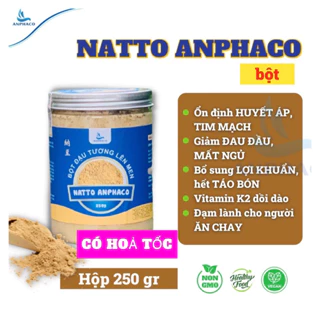 Natto Anphaco- Bột Đậu Tương Lên Men hộp 250gr, healthy food, non gmo<quatangsuutam>