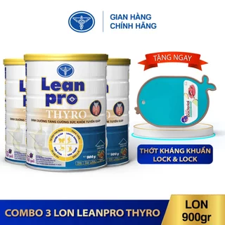 Combo 03 lon sữa Leanpro Thyro 900g - Dinh dưỡng cho bệnh ung thư tuyến giáp, suy giáp