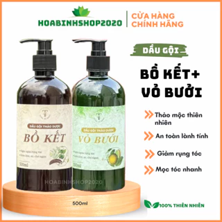 [Tùng xà bông] Dầu Gội Vỏ Bưởi -Dầu gội Thảo Dược Bồ Kết giúp kiềm dầu, sạch gàu, nấm, ngứa, ngăn rụng tóc handamde