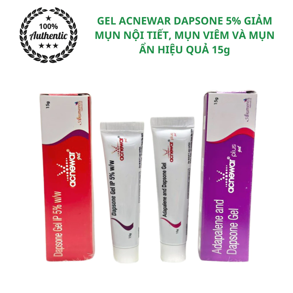 Acnewar Gel giảm mụn viêm ,sưng ,đỏ ,mụn nội tiết 15g