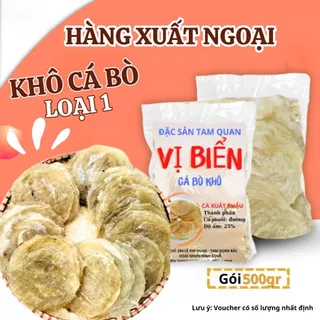 [KHÁCH XUẤT NGOẠI] Khô Cá Bò Loại 1 Vị Biển Miền Trung, Cá Khô 1 Nắng 500gr Đẹp Không Mặn Hàng Mới