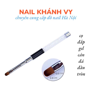 cọ đắp gel Đầu Tròn cán đá chuyên dụng làm móng NAIL KHANH VY