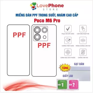 Dán PPF Xiaomi Poco M6 Pro bảo vệ màn hình chống vân tay tự phục hồi vết xước - Love Phone