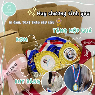 [ĐỌC MÔ TẢ]_ Huy chương tình yêu in ảnh theo yêu cầu, tặng bạn trai/bạn gái/người yêu ngày kỷ niệm, sinh nhật