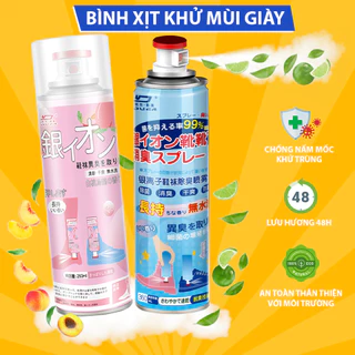 Chai Xịt Khử Mùi Giày Dép NaNo Bạc,Xịt Khử Mùi Hôi Chân Nano 2024 -BA1994