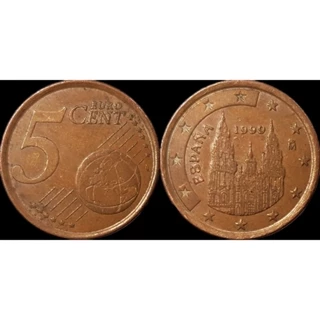 Đồng xu 5 Euro Cent Tây Ban Nha (Spain) 1999-2009
