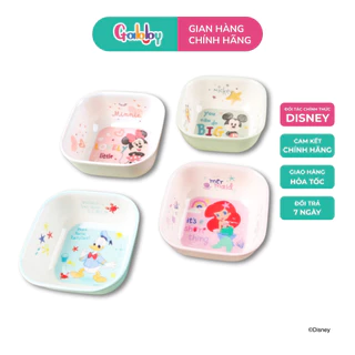 Tô Nhựa Melamine Vuông Nhân Vật Disney Đáng Yêu Cho Bé (Mickey/Donald/Dumble/Ariel/Snowwhite)