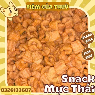 500G Snack Bim Bim Mực Hương Vị Thái Lan ,bim bim Mực Thái, đồ ăn vặt Việt Nam