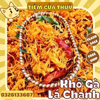 500G Khô Gà Lá Chanh Thơm Ngon Loại 1, Khô Gà  Cay Xé Sọi Trung Nam Food Loại 1