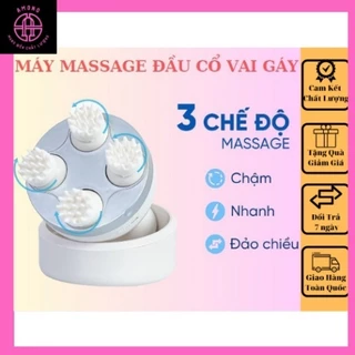 Săn hàng -Máy Massage Đầu Cổ Vai Gáy Scalp Massager 3 chế độ với 4 đầu massage giúp xoa bóp Giải Toả Căng Thẳng, Mệt Mỏi