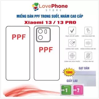 Dán PPF Xiaomi Mi 13 / 13 Pro   bảo vệ màn hình chống vân tay tự phục hồi vết xước - Love Phone