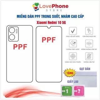 Dán PPF Xiaomi Redmi 10 5G bảo vệ màn hình chống vân tay tự phục hồi vết xước - Love Phone