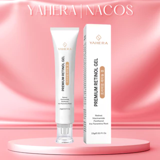 Gel chấm mụn cao cấp YAHERA Premium Retinol Gel Giảm mụn, xẹp mụn, khô còi, mờ thâm, phục hồi da bị tổn thương 15G